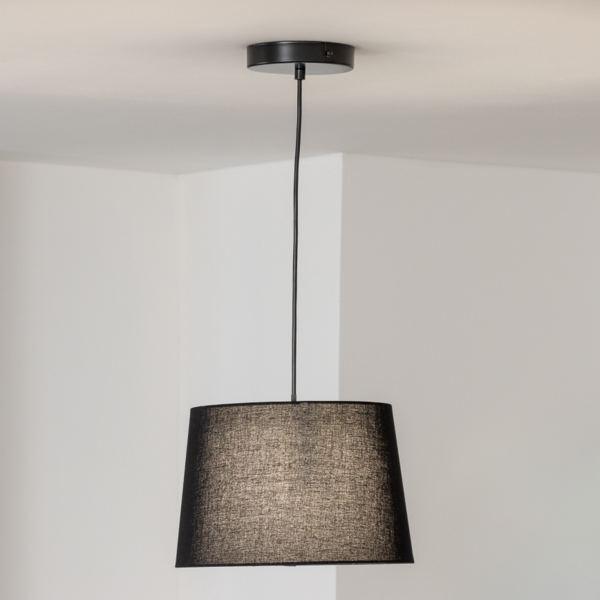 Brilagi - LED luster na sajli CERIA 1xE27/40W/230V prečnik 30 cm crna