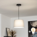 Brilagi - LED luster na sajli CERIA 1xE27/40W/230V prečnik 30 cm siva