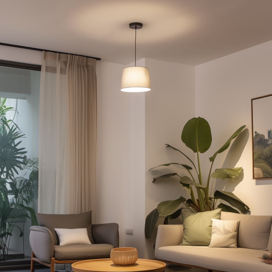 Brilagi - LED luster na sajli CERIA 1xE27/40W/230V prečnik 30 cm siva