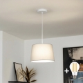 Brilagi - LED luster na sajli CERIA 1xE27/40W/230V, prečnik 30 cm, siva