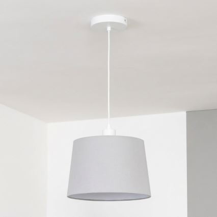 Brilagi - LED luster na sajli CERIA 1xE27/40W/230V, prečnik 30 cm, siva