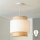 Brilagi - LED luster na sajli CERIA 1xE27/40W/230V, prečnik 40 cm, bež/bela