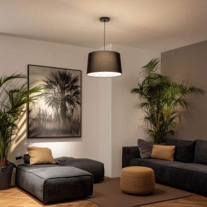 Brilagi - LED luster na sajli CERIA 1xE27/40W/230V prečnik 45 cm crna