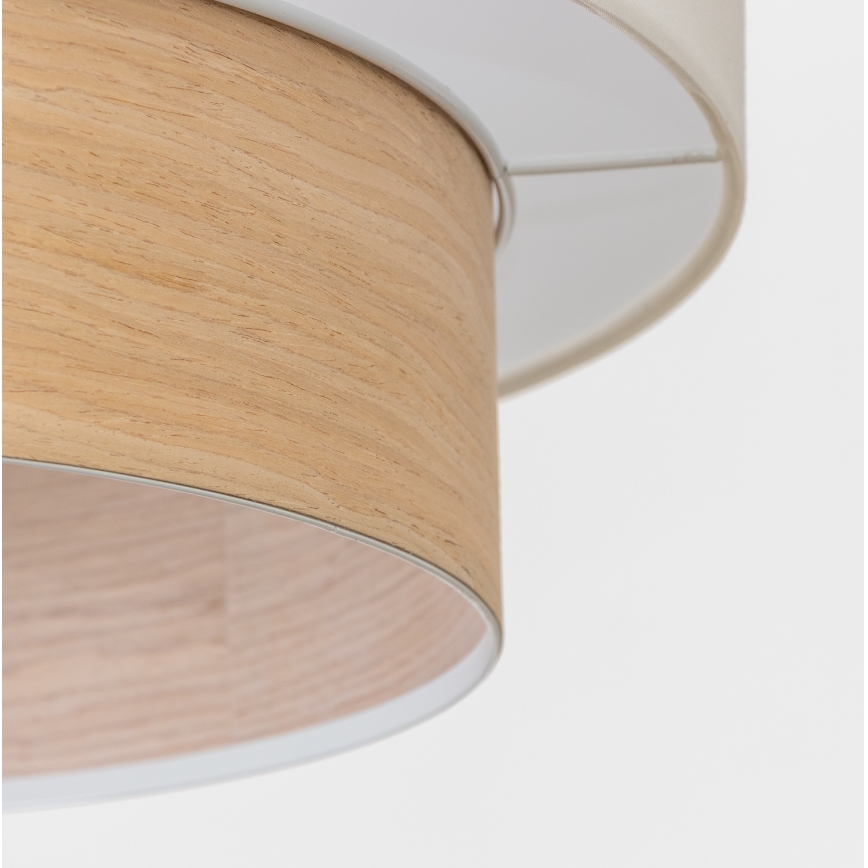 Brilagi - LED luster na sajli CERIA 1xE27/40W/230V prečnik 50 cm bela/bež