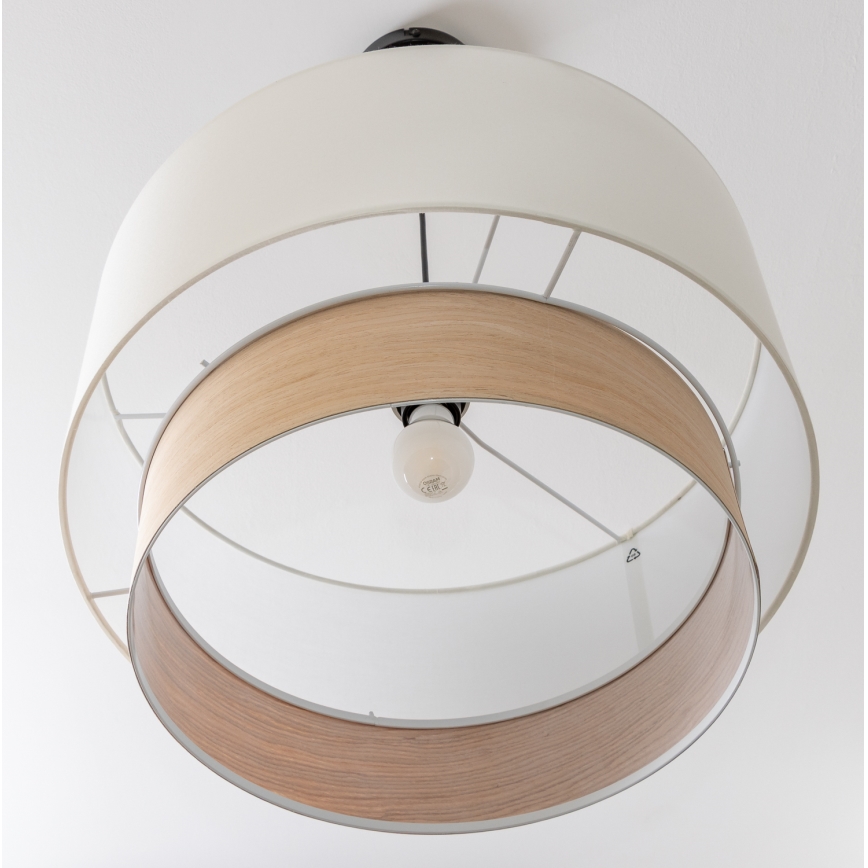 Brilagi - LED luster na sajli CERIA 1xE27/40W/230V prečnik 50 cm bela/bež