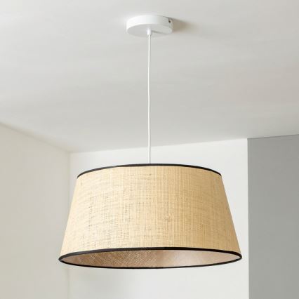 Brilagi - LED luster na sajli CERIA 1xE27/40W/230V prečnik 50 cm bež