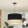 Brilagi - LED luster na sajli CERIA 1xE27/40W/230V prečnik 50 cm crna/bež