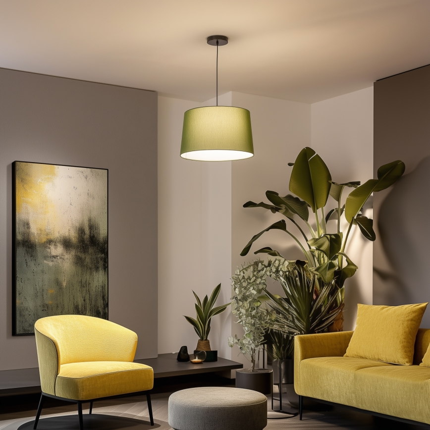 Brilagi - LED luster na sajli CERIA 1xE27/40W/230V Ø 45 cm zelena