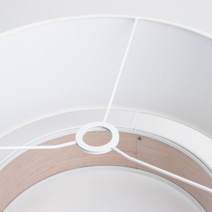 Brilagi - LED luster na sajli CERIA 1xE27/40W/230V Ø 50 cm bela/bež