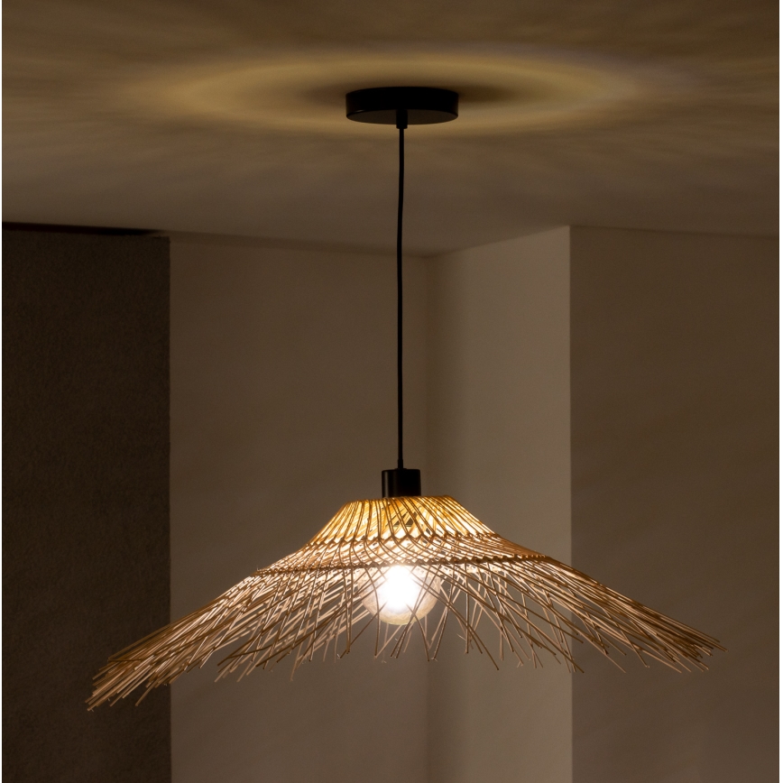 Brilagi - LED luster na sajli CERIA BOHO 1xE27/40W/230V prečnik 100 cm bambus