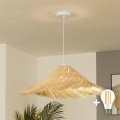Brilagi - LED luster na sajli CERIA BOHO 1xE27/40W/230V prečnik 100 cm ratan