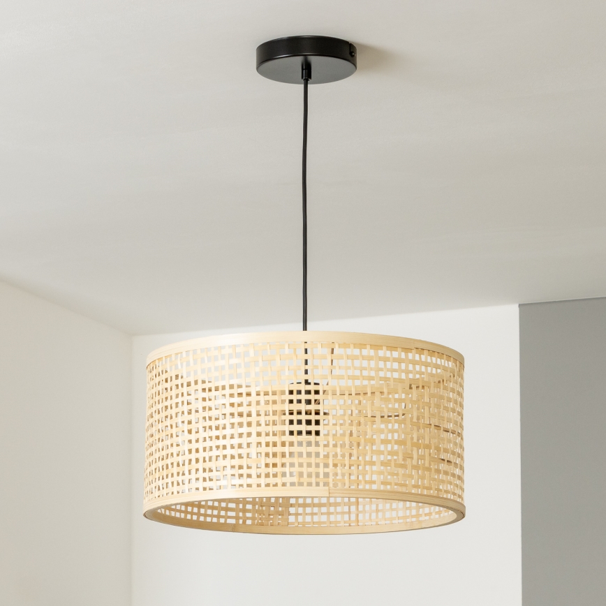 Brilagi - LED luster na sajli CERIA BOHO 1xE27/40W/230V, prečnik 25 cm, od bambusa
