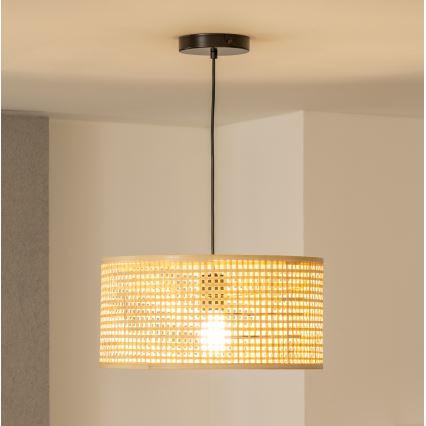 Brilagi - LED luster na sajli CERIA BOHO 1xE27/40W/230V prečnik 40 cm bambus