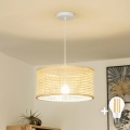 Brilagi - LED luster na sajli CERIA BOHO 1xE27/40W/230V prečnik 40 cm bambus