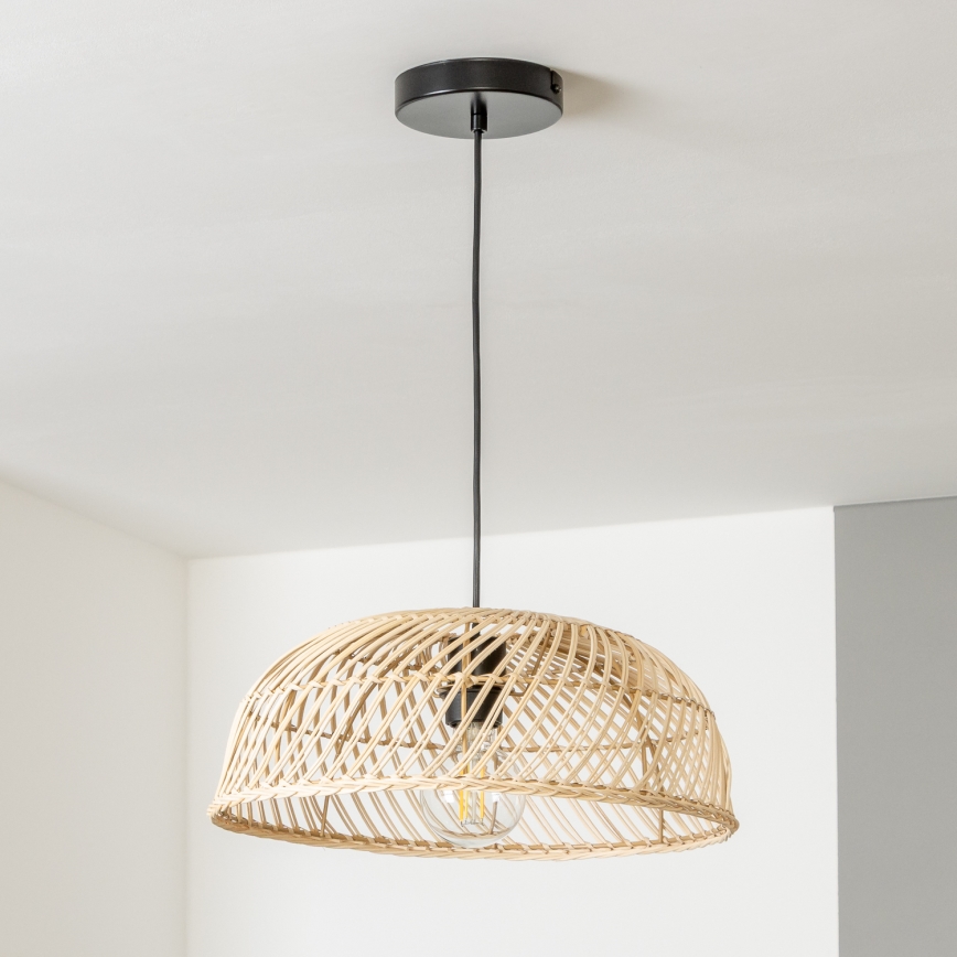 Brilagi - LED luster na sajli CERIA BOHO 1xE27/40W/230V prečnik 40 cm ratan