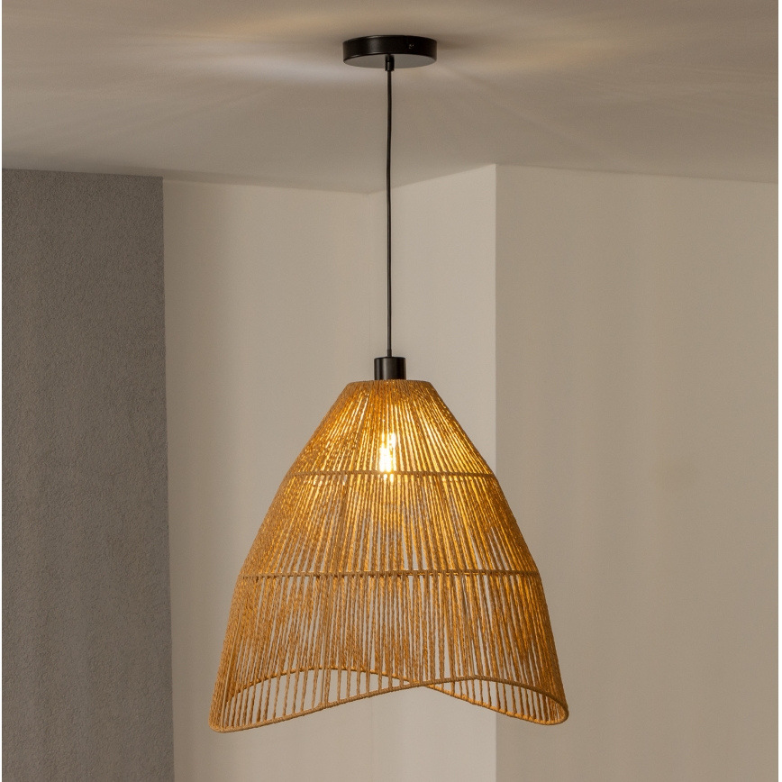 Brilagi - LED luster na sajli CERIA BOHO 1xE27/40W/230V prečnik 50 cm braon