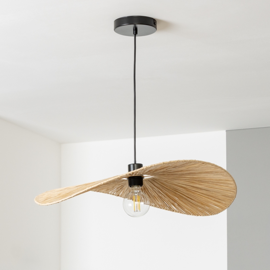 Brilagi - LED luster na sajli CERIA BOHO 1xE27/40W/230V, prečnik 60 cm, rafija