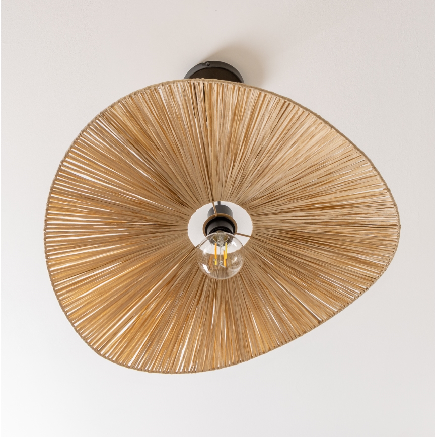 Brilagi - LED luster na sajli CERIA BOHO 1xE27/40W/230V, prečnik 60 cm, rafija