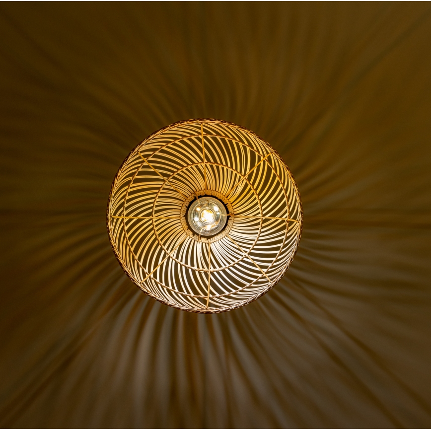 Brilagi - LED luster na sajli CERIA BOHO 1xE27/40W/230V, prečnik 60 cm, ratan