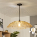 Brilagi - LED luster na sajli CERIA BOHO 1xE27/40W/230V, prečnik 70 cm, braon