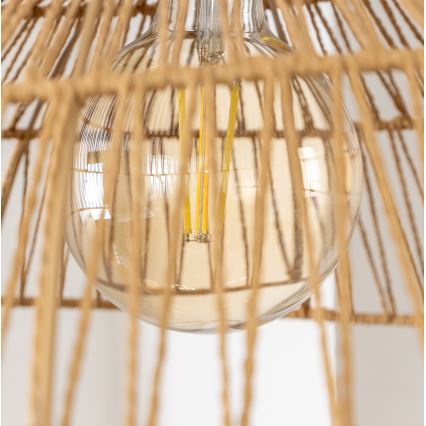 Brilagi - LED luster na sajli CERIA BOHO 1xE27/40W/230V, prečnik 70 cm, braon