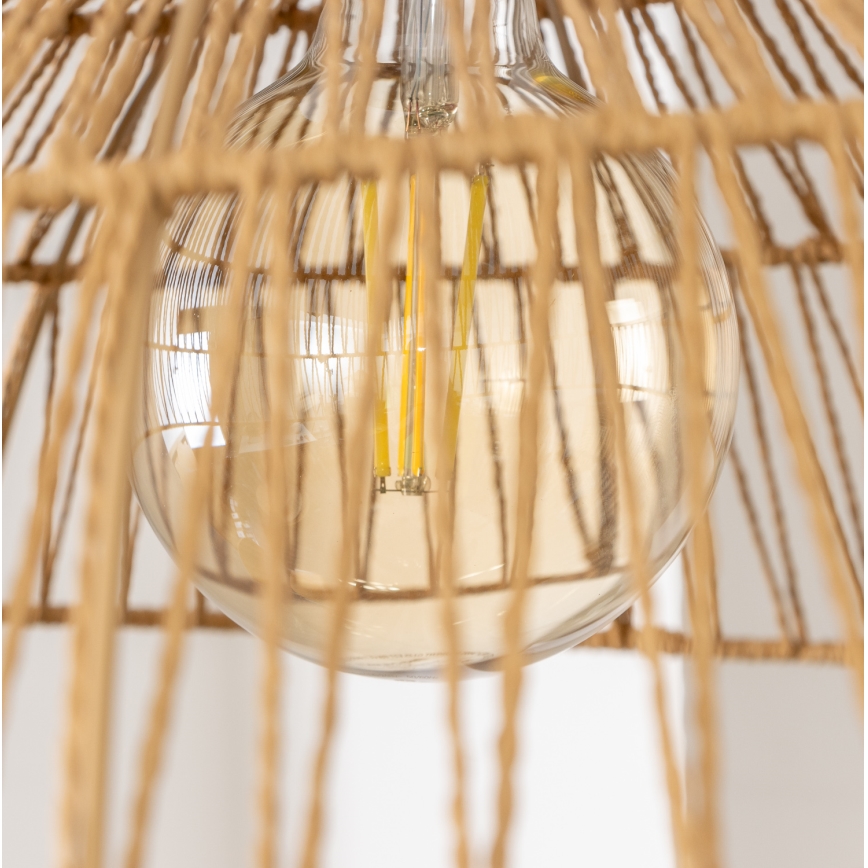 Brilagi - LED luster na sajli CERIA BOHO 1xE27/40W/230V, prečnik 70 cm, braon