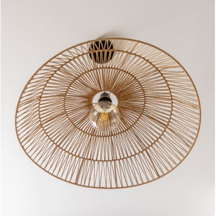 Brilagi - LED luster na sajli CERIA BOHO 1xE27/40W/230V, prečnik 70 cm, braon