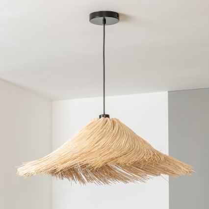 Brilagi - LED luster na sajli CERIA BOHO 1xE27/40W/230V prečnik 70 cm ratan
