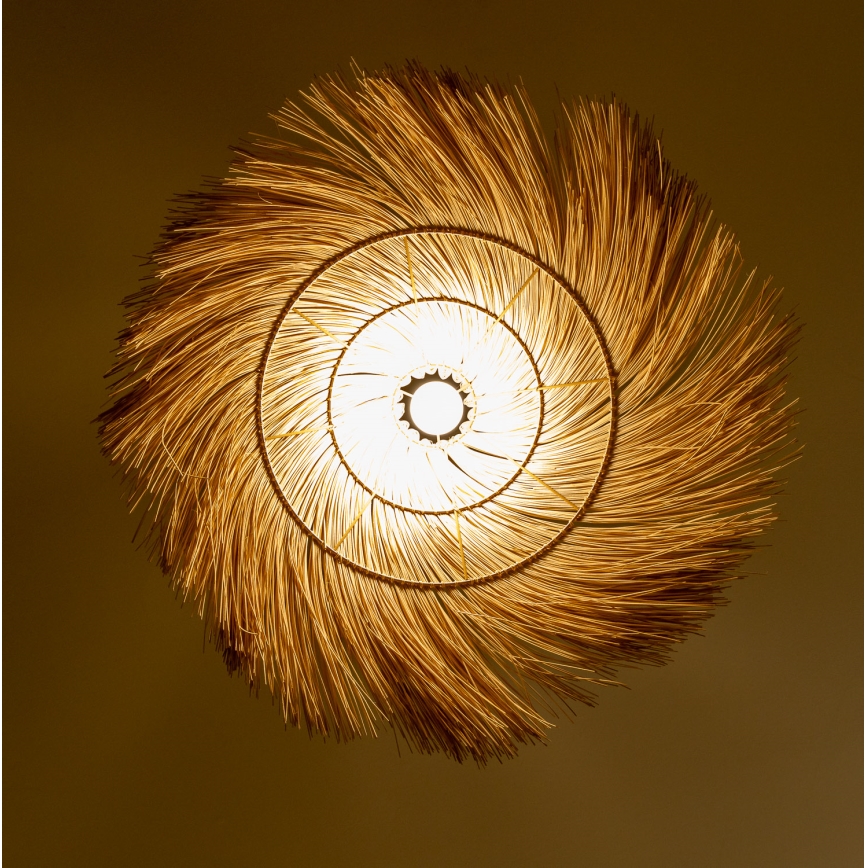 Brilagi - LED luster na sajli CERIA BOHO 1xE27/40W/230V prečnik 70 cm ratan
