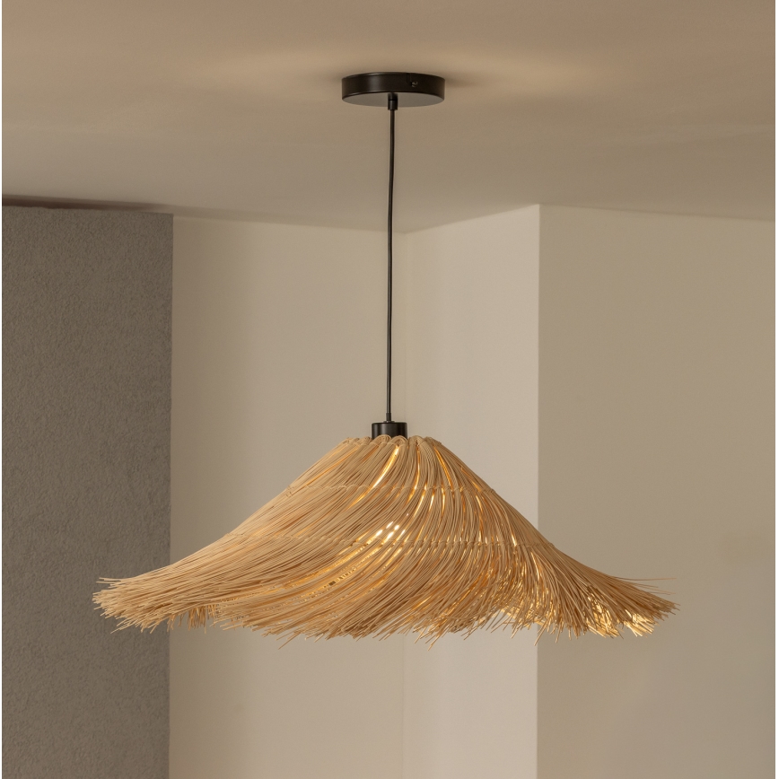 Brilagi - LED luster na sajli CERIA BOHO 1xE27/40W/230V prečnik 70 cm ratan