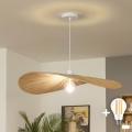 Brilagi - LED luster na sajli CERIA BOHO 1xE27/40W/230V prečnik 80 cm rafija