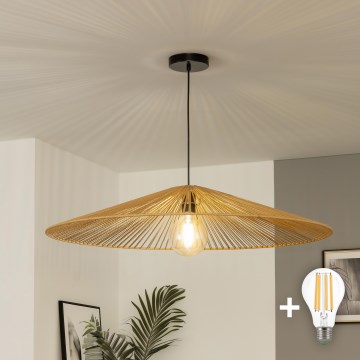 Brilagi - LED luster na sajli CERIA BOHO 1xE27/40W/230V prečnik 90 cm smeđa