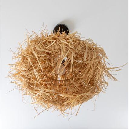 Brilagi - LED luster na sajli CERIA BOHO 1xE27/40W/230V, prečnika 40 cm, od rafije