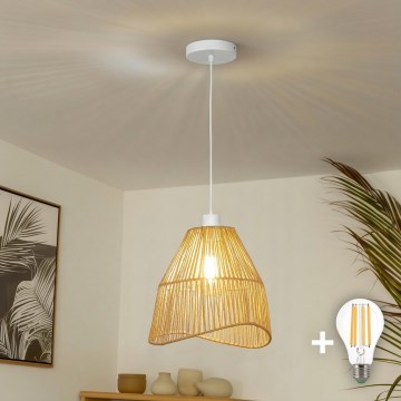 Brilagi - LED luster na sajli CERIA BOHO 1xE27/40W/230V Ø 30 cm braon