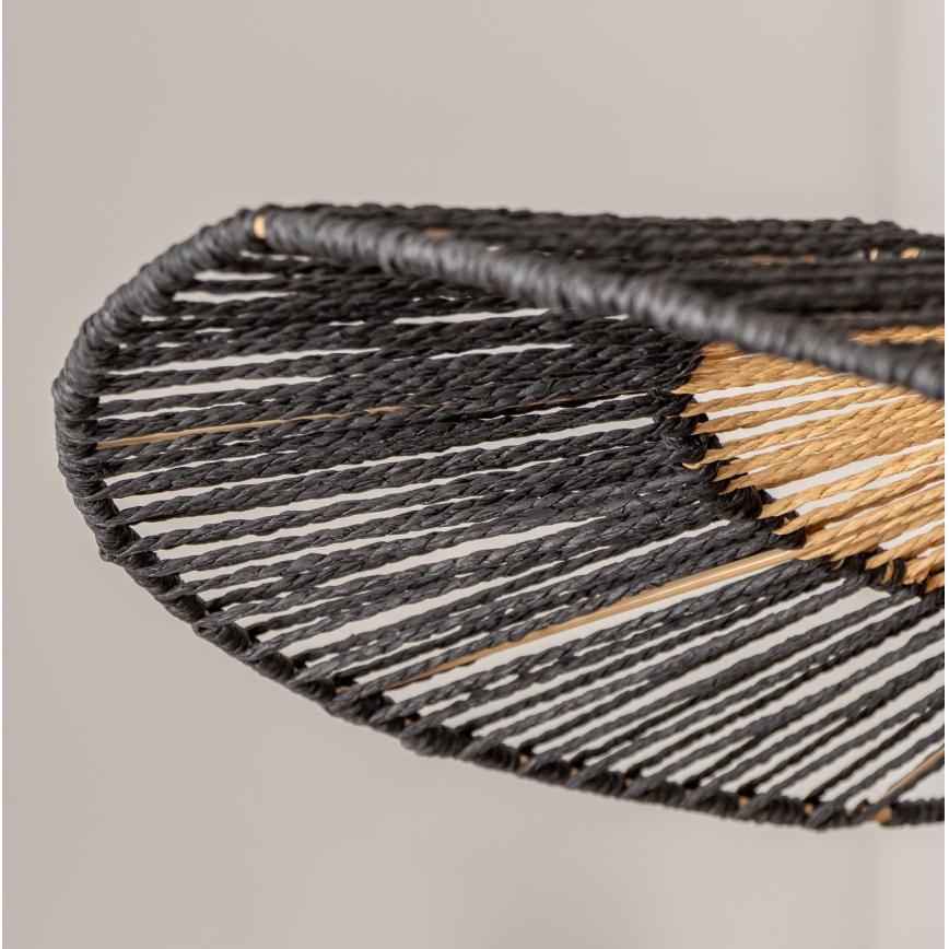 Brilagi - LED luster na sajli CERIA BOHO 1xE27/40W/230V Ø 50 cm crna/braon