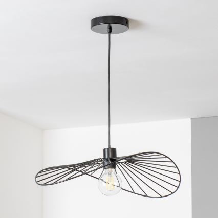 Brilagi - LED luster na sajli CERIA WIRE 1xE27/40W/230V 40x56 cm crna