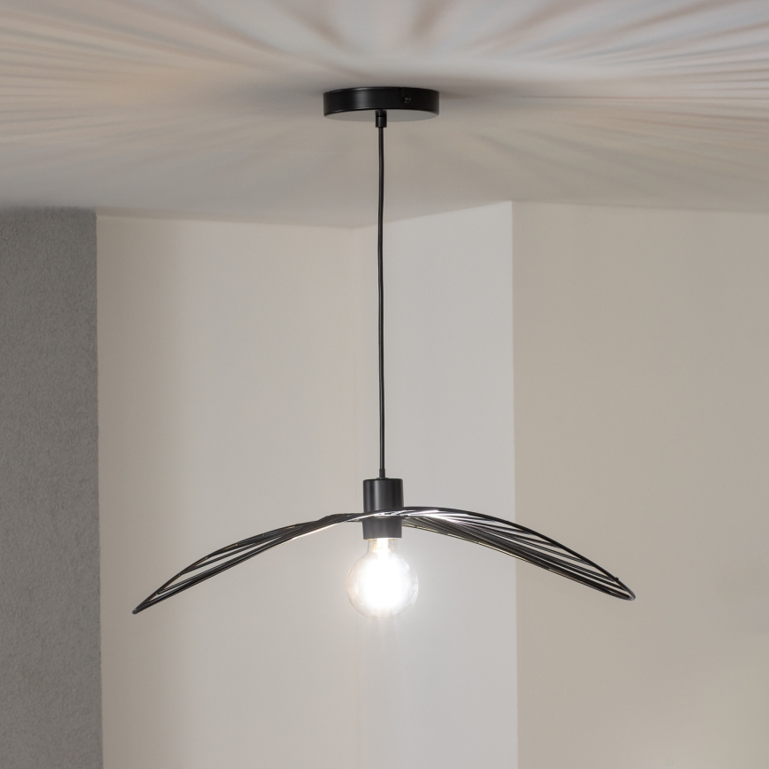 Brilagi - LED luster na sajli CERIA WIRE 1xE27/40W/230V 40x56 cm crna