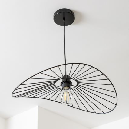 Brilagi - LED luster na sajli CERIA WIRE 1xE27/40W/230V 40x56 cm crna