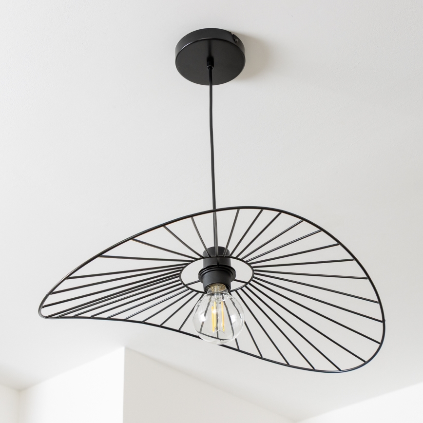 Brilagi - LED luster na sajli CERIA WIRE 1xE27/40W/230V 40x56 cm crna
