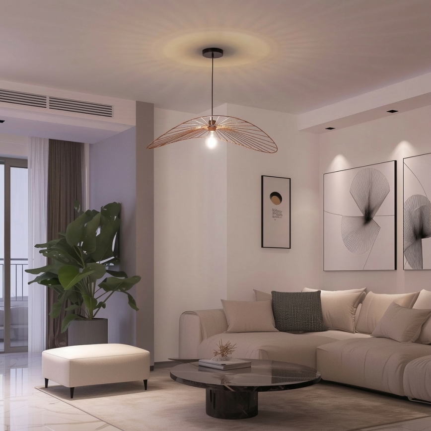 Brilagi - LED luster na sajli CERIA WIRE 1xE27/40W/230V 60x80 cm bronza