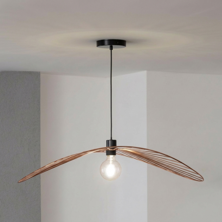 Brilagi - LED luster na sajli CERIA WIRE 1xE27/40W/230V 60x80 cm bronza
