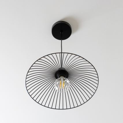 Brilagi - LED luster na sajli CERIA WIRE 1xE27/40W/230V prečnik 26 cm crna