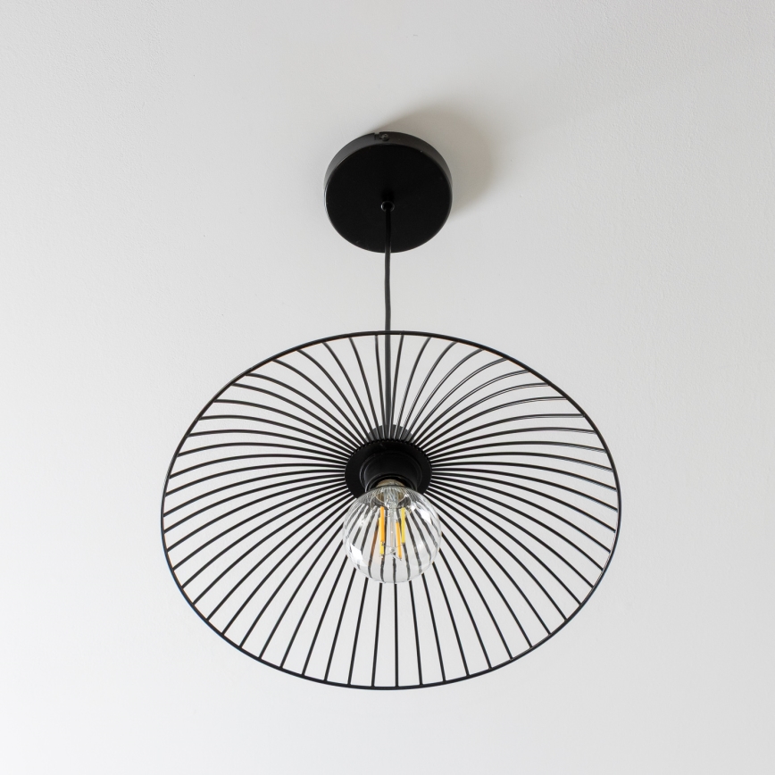 Brilagi - LED luster na sajli CERIA WIRE 1xE27/40W/230V prečnik 26 cm crna