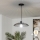 Brilagi - LED luster na sajli CERIA WIRE 1xE27/40W/230V prečnik 38 cm crna