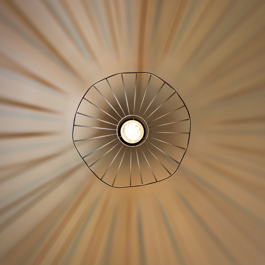 Brilagi - LED luster na sajli CERIA WIRE 1xE27/40W/230V, prečnik 40 cm, crna