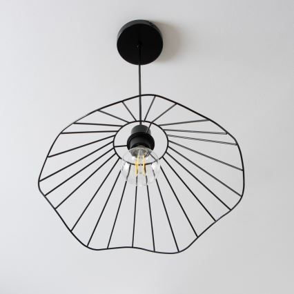 Brilagi - LED luster na sajli CERIA WIRE 1xE27/40W/230V, prečnik 40 cm, crna