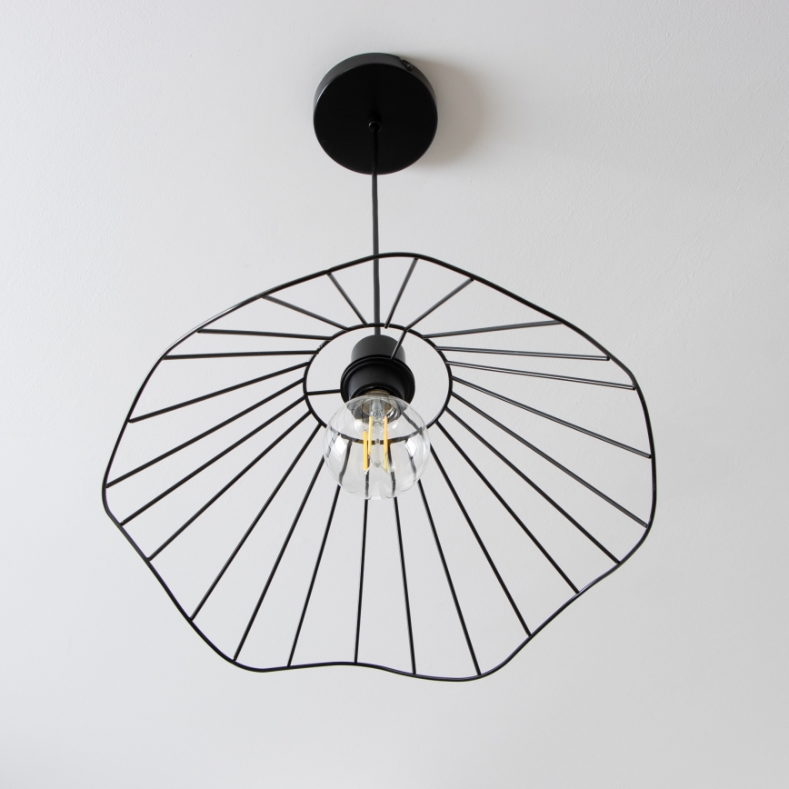 Brilagi - LED luster na sajli CERIA WIRE 1xE27/40W/230V, prečnik 40 cm, crna