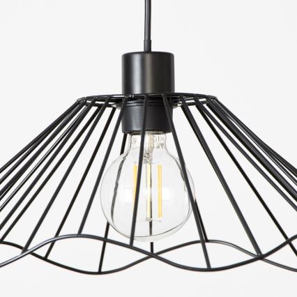 Brilagi - LED luster na sajli CERIA WIRE 1xE27/40W/230V, prečnik 40 cm, crna