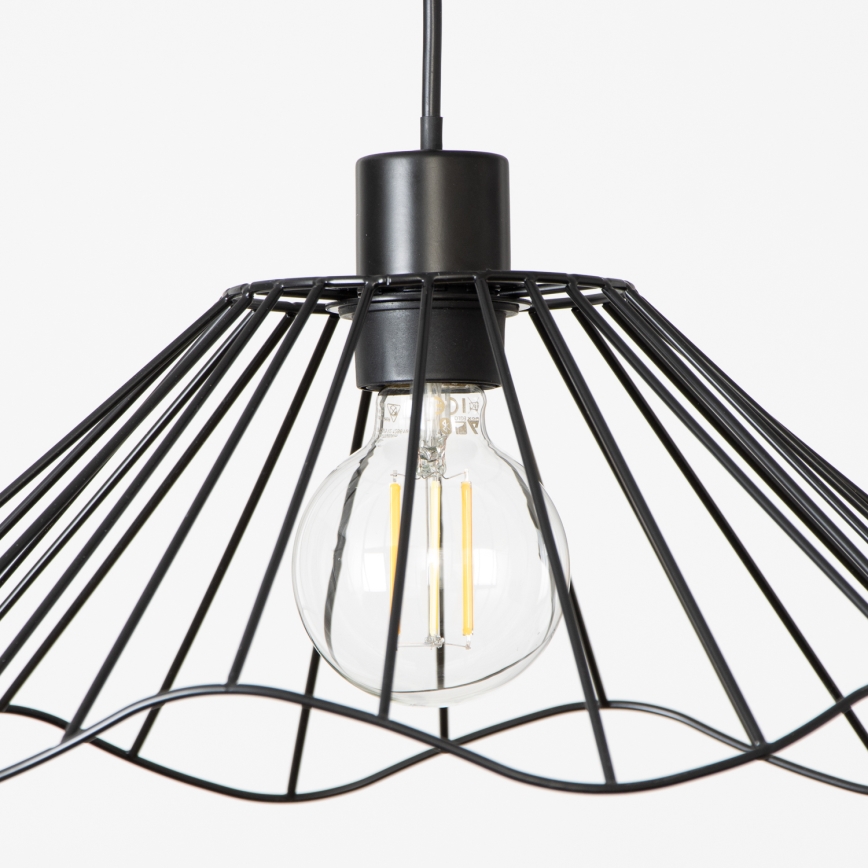 Brilagi - LED luster na sajli CERIA WIRE 1xE27/40W/230V, prečnik 40 cm, crna