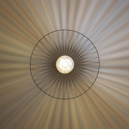 Brilagi - LED luster na sajli CERIA WIRE 1xE27/40W/230V, prečnik 45 cm, crna